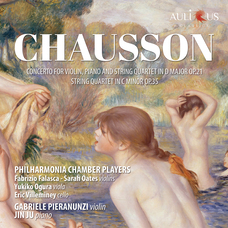 Cover of Chausson, Concerto for violin, piano and string quartet in D Major Op. 21 String quartet in C Minor Op. 35