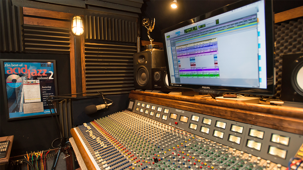 A photo of Brian's Trident Recording Console