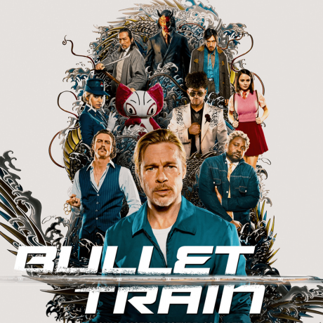 poster of the film Bullet Train starring Brad Pit