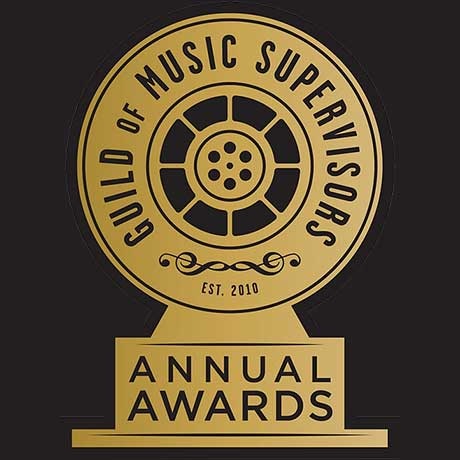 The logo of the guild of music supervisors awards