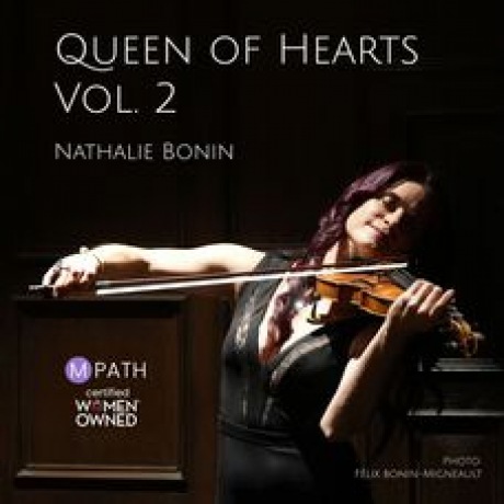 album cover of Queen of Hearts Volume 2 with a photo of Nathalie Bonin